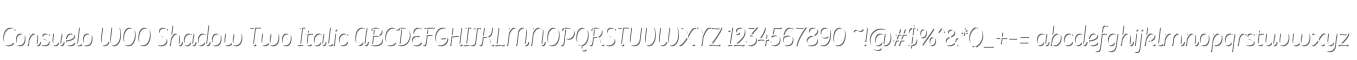 Consuelo W00 Shadow Two Italic