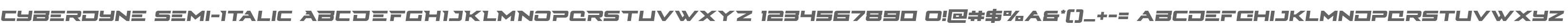 Cyberdyne Semi-Italic