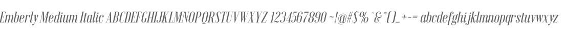 Emberly Medium Italic