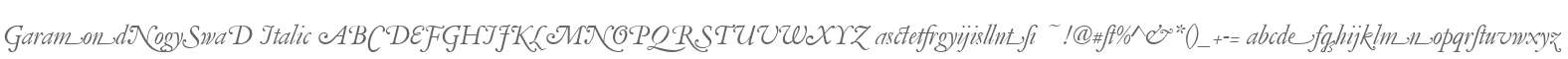 GaramondNo5SwaD Italic