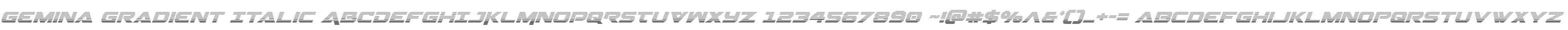 Gemina Gradient Italic