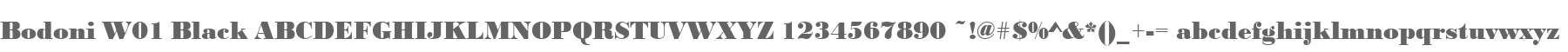 Bodoni W01 Black