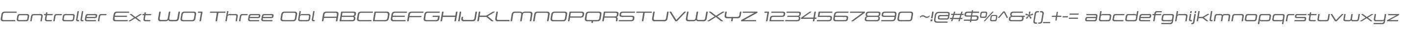 Controller Ext W01 Three Obl