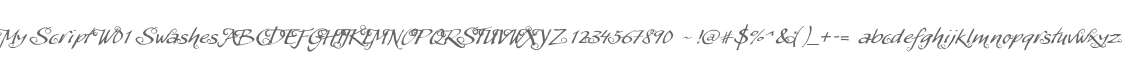 My Script W01 Swashes