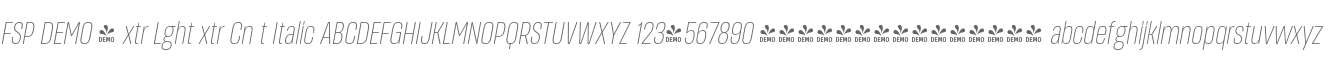 FSP DEMO - xtr Lght xtr Cn t
