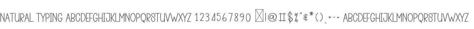 Natural Typing