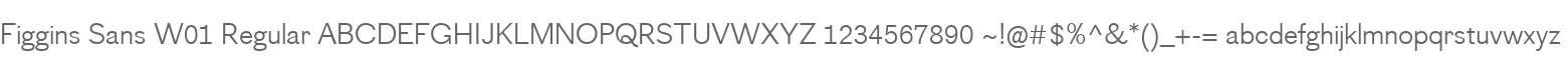 Figgins Sans W01 Regular
