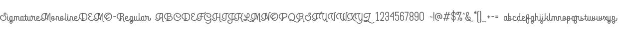 Sigmature Monoline DEMO