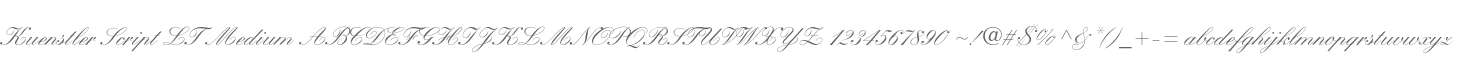 Kuenstler Script LT Medium