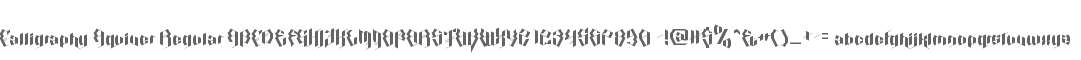 Calligraphy Aquiver Regular