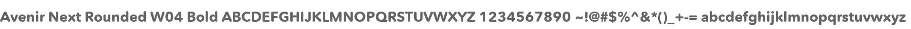 Avenir Next Rounded W04 Bold