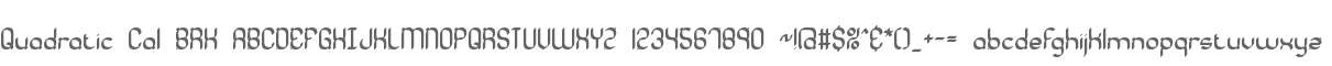 Quadratic Cal BRK