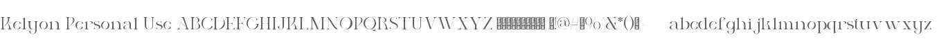Kelyon Personal Use