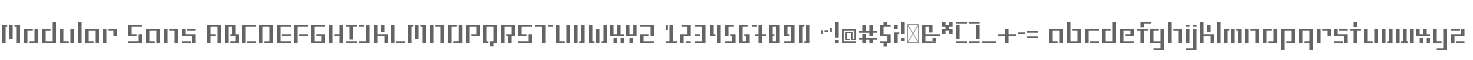 Modular Sans