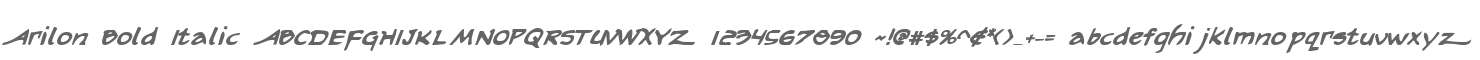 Arilon Bold Italic