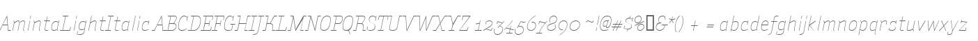 AmintaLightItalic