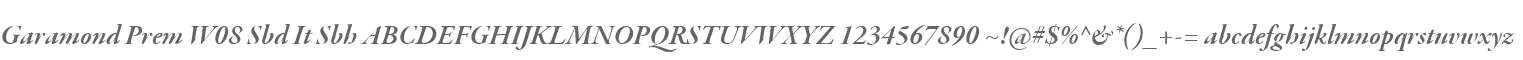 Garamond Prem W08 Sbd It Sbh
