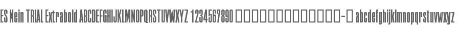 ES Nein TRIAL Extrabold