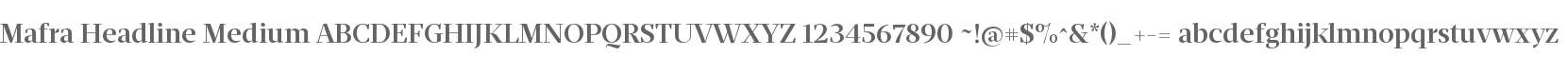 Mafra Headline Medium