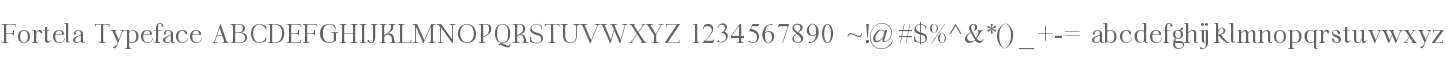 Fortela Typeface