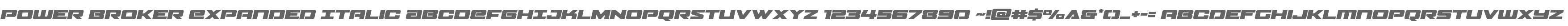 Power Broker Expanded Italic