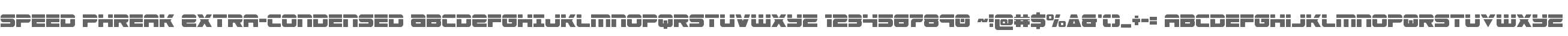 Speed Phreak Extra-Condensed