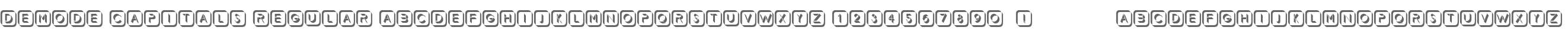 Demode Capitals Regular
