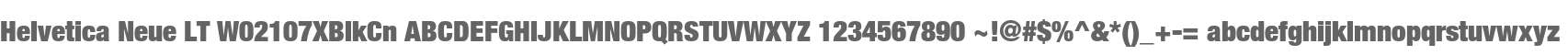 Helvetica Neue LT W02107XBlkCn
