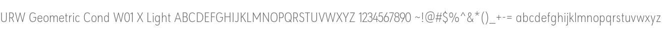 URW Geometric Cond W01 X Light