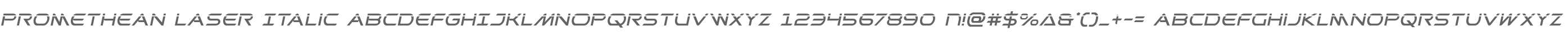 Promethean Laser Italic