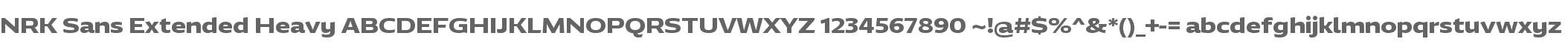 NRK Sans Extended Heavy