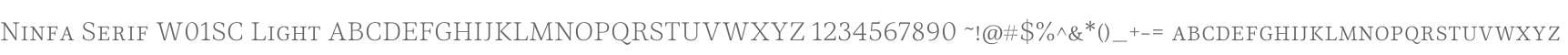 Ninfa Serif W01SC Light