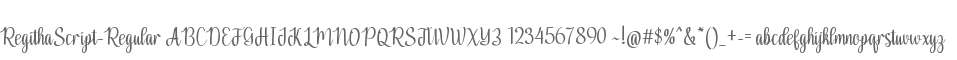 Regitha Script