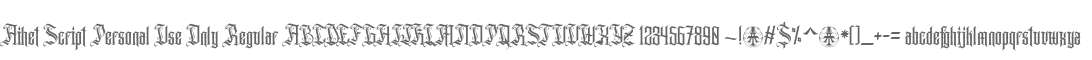 Aihet Script Personal Use Only Regular