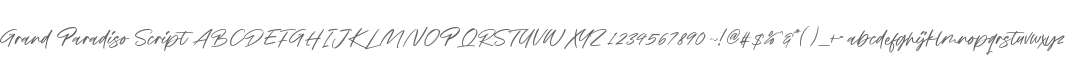 Grand Paradiso Script