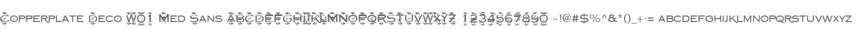 Copperplate Deco W01 Med Sans
