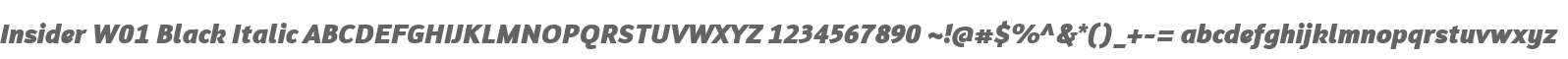 Insider W01 Black Italic