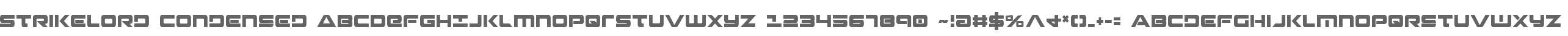 Strikelord Condensed