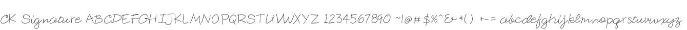 CK Signature