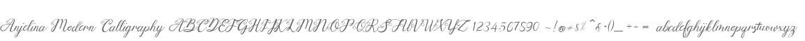 Anjelina Modern Calligraphy