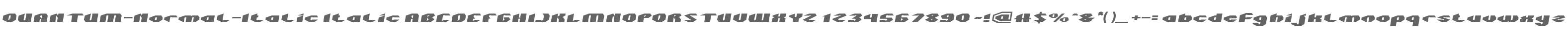 QUANTUM-Normal-Italic Italic