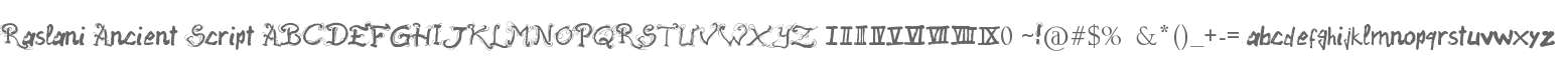 Raslani Ancient Script