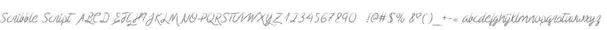 Scribble Script