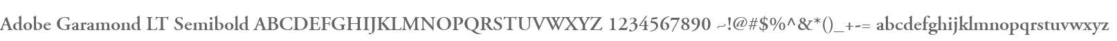 Adobe Garamond LT Semibold