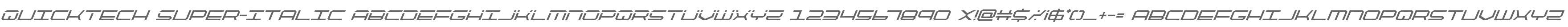 QuickTech Super-Italic