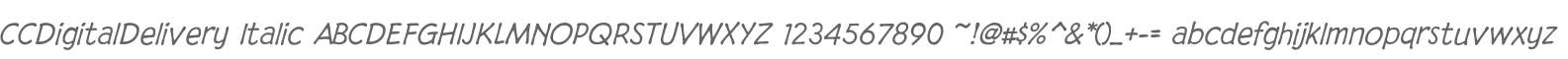 CCDigitalDelivery Italic