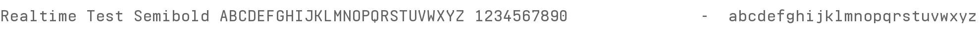 Realtime Test Semibold
