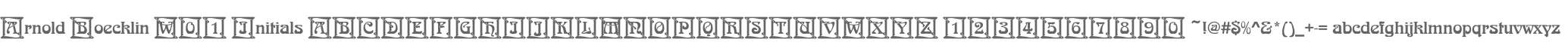 Arnold Boecklin W01 Initials