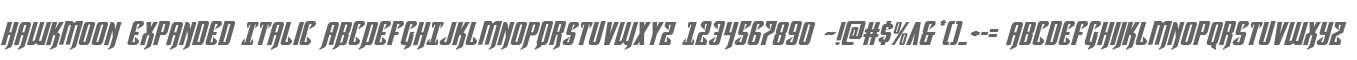 Hawkmoon Expanded Italic