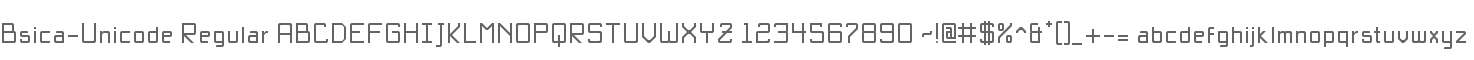 Bsica-Unicode Regular